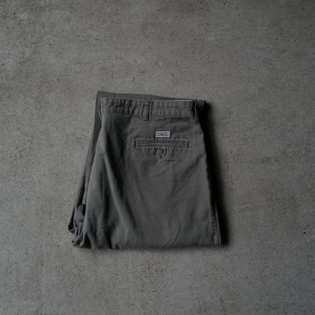 ［W40 L30］VINTAGE POLO CHINO 2tuck PANTS_Military Olive_no.7