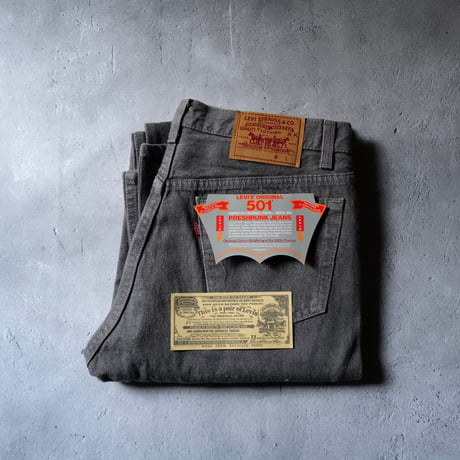 [W34 L36] Levi's 501_Gray_rare type_90s_deadstock