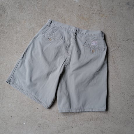 [W33] POLO CHINO SHORTS 2tuck_made in USA_80-90s vintage_no.8