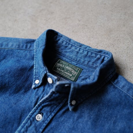 ［L］POLO COUNTRY Denim SHIRTS_80-90s vintage