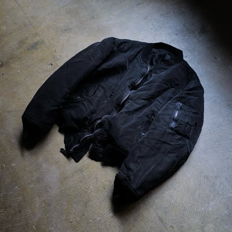 "Super Black" Shrink MA-1_Black Rib_no.1