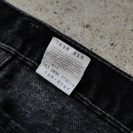 ［W38 L30］Levi's 505_Sulfur Black_no.5