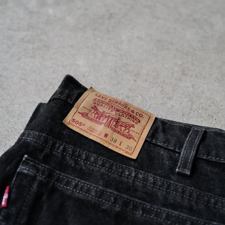 ［W38 L30］Levi's 505_Sulfur Black_no.5