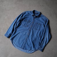 ［L］POLO Metal Button Denim SHIRTS_90s vintage