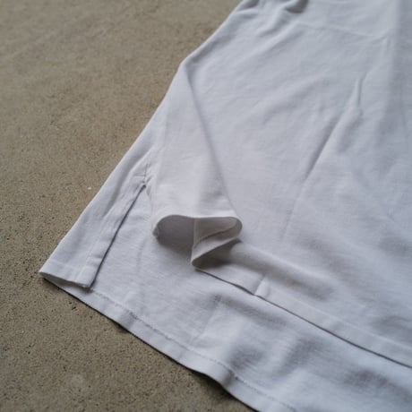 ［XL］POLO SHIRT_MADE IN USA_80-90s vintage_white