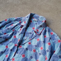 ［L］Print Flannel Shirt_1970's
