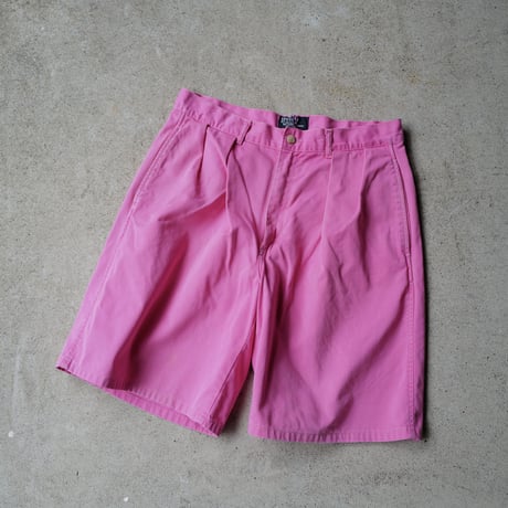 [W32] POLO CHINO 2tuck shorts_made in USA_80-90s vintage_no.32