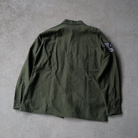 ［ XL (16 1/2)］USAIRFORCE Olive Green Shirts_Cotton100_no.5