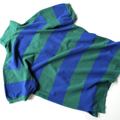 ［L］POLO SHIRT_MADE IN USA_80-90s vintage_light green / blue