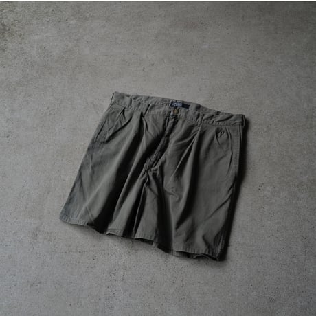［W37］VINTAGE POLO CHINO 2tuck SHORTS_Military Olive_no.6