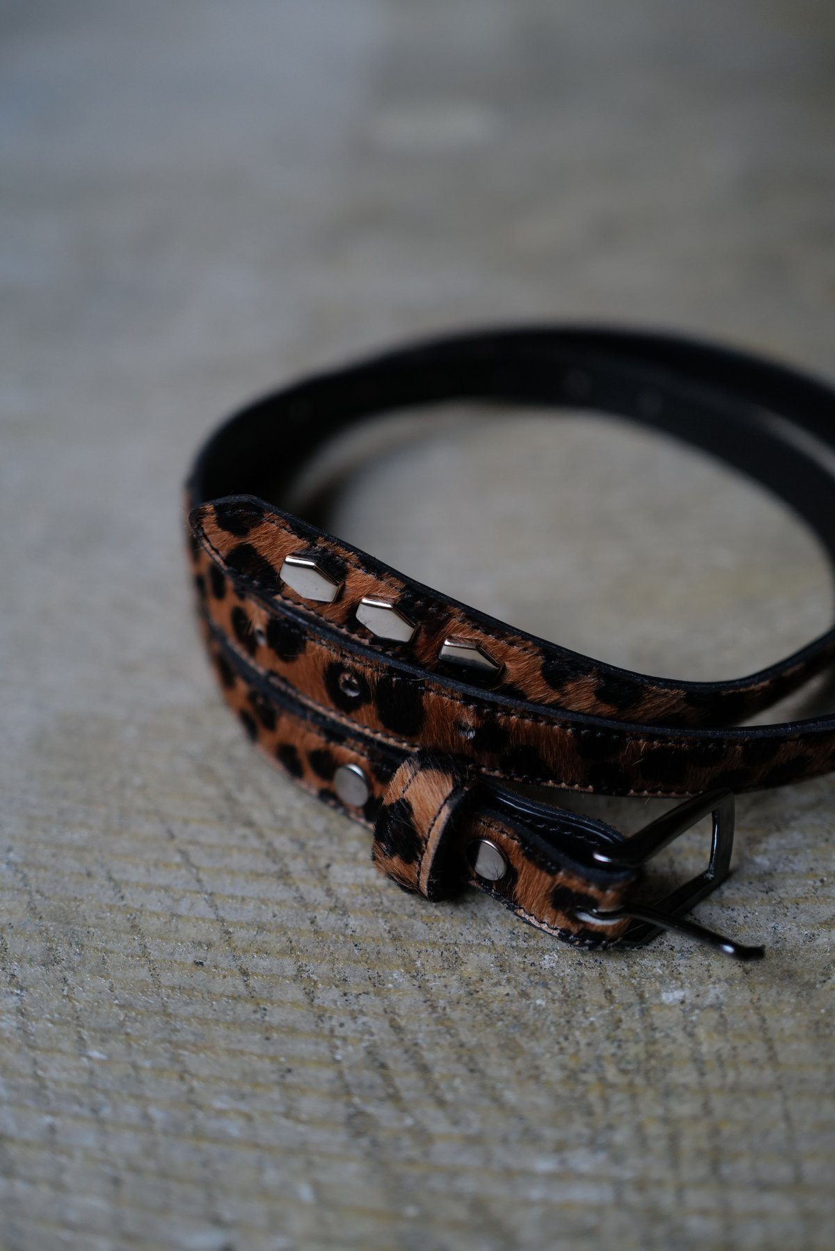 小物 anytee Narrow Long Belt Black&Neon Blue anytee classics] Narrow Long Belt_Black Black