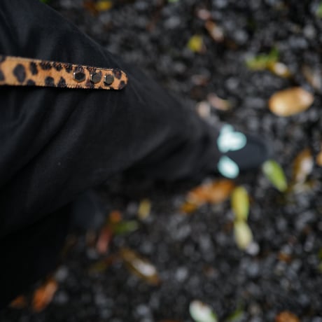[anytee classics]  Narrow Long Belt_Leopard