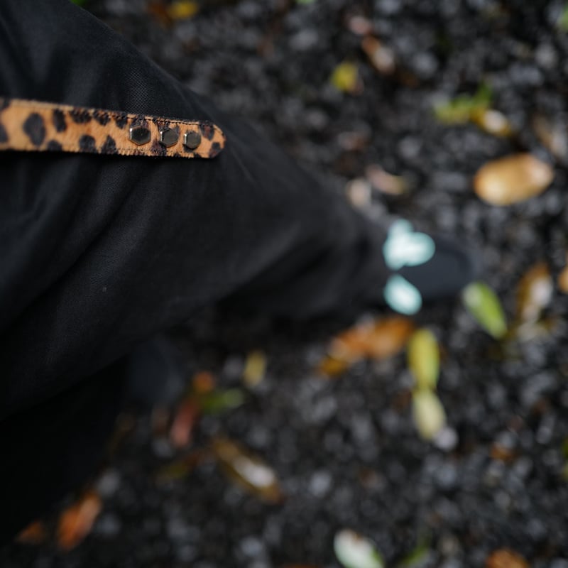 anytee classics] Narrow Long Belt_Leopard | a