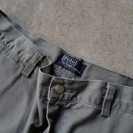 [W34] POLO CHINO SHORTS 2tuck_80-90s vintage
