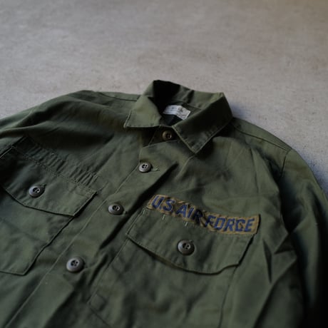 ［16 1/2 XL fit］USAIRFORE Olive Green "BIG" Shirt_deadstock_no.9
