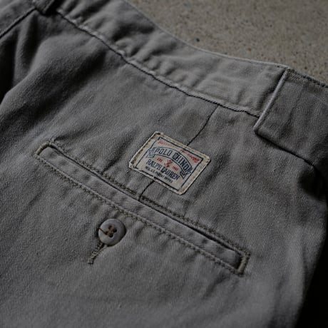 ［W34 L29］VINTAGE POLO CHINO 2tuck PANTS_Military Olive_no.5