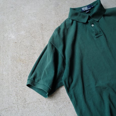 ［L］POLO SHIRT_MADE IN USA_80-90s vintage