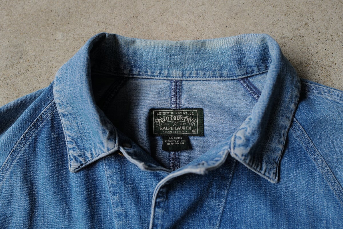 XL］POLO COUNTRY Denim Coverall _80s vintage |