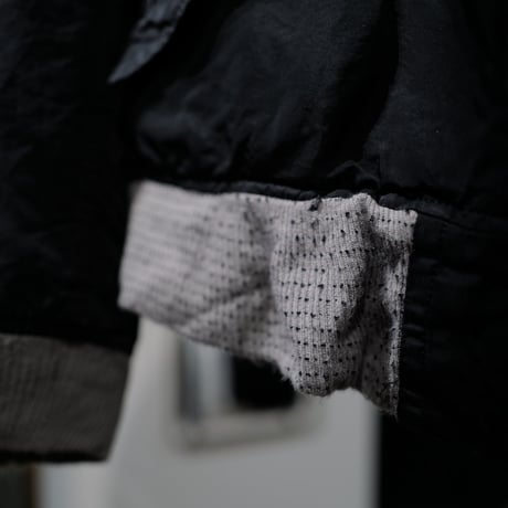"Super Black" Very Shrink MA-1_Lavender Rib_no.0