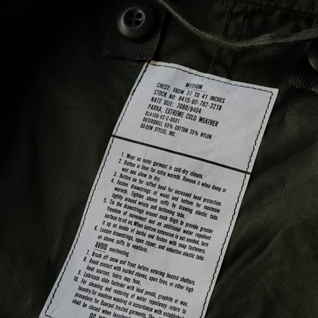 ポップアップ先行［M］m65 parka_deadstock_no.11