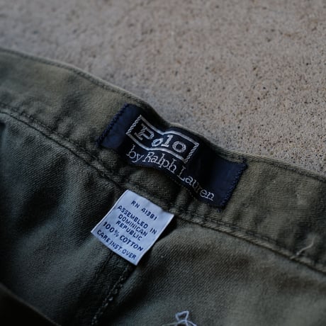 ［W36 L30］VINTAGE POLO CHINO 2tuck PANTS_Military Olive