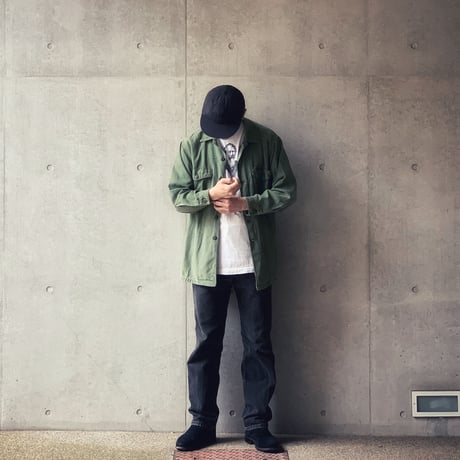 ［ XL (16 1/2)］USARMY Olive Green Shirts_Cotton100_no.16