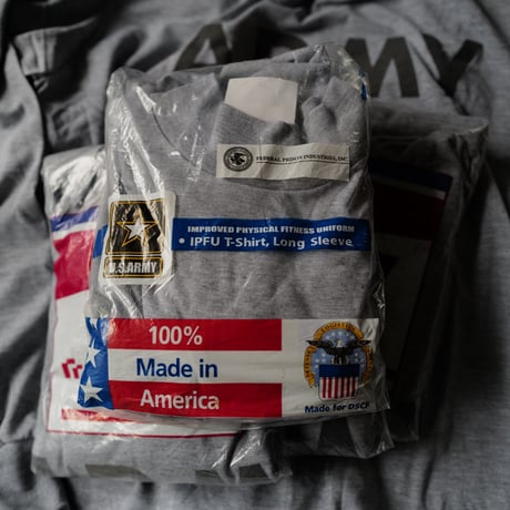 ［L&XL］USARMY Mock Neck Long Tee