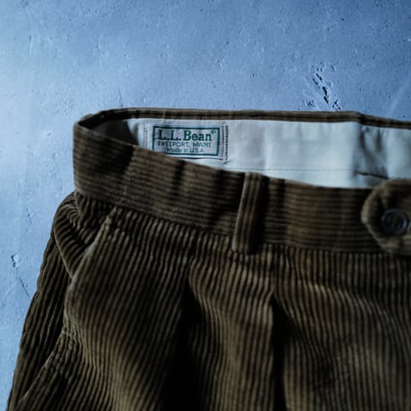 [W36 L30] L.L.Bean CORDUROY PANTS 2tuck_80-90s vintage
