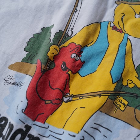 ［XL］Granpa Saurus Tee_80-90s vintage