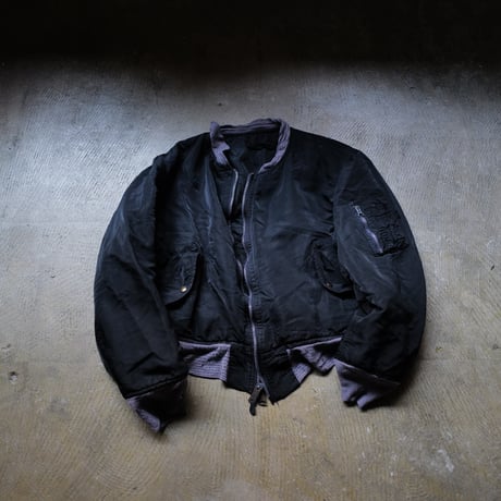"Super Black" Shrink MA-1_Purple Rib_no.6