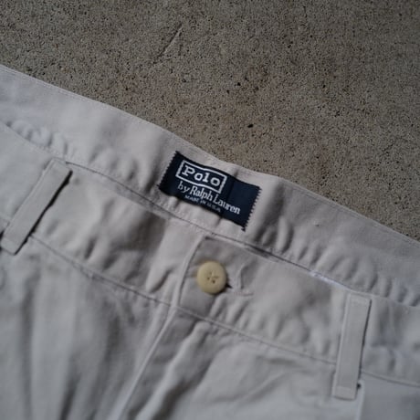 [W33 L32] POLO CHINO 2tuck_MADE IN USA_80-90s vintage_no.3