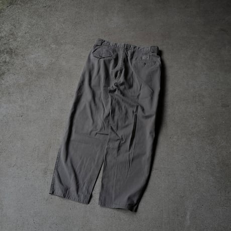 ［W34 L29］VINTAGE POLO CHINO 2tuck PANTS_Military Olive_no.5