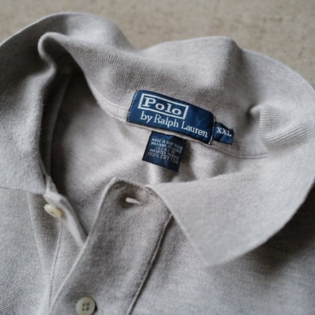 ［XXL］POLO SHIRT_MADE IN USA_80-90s vintage