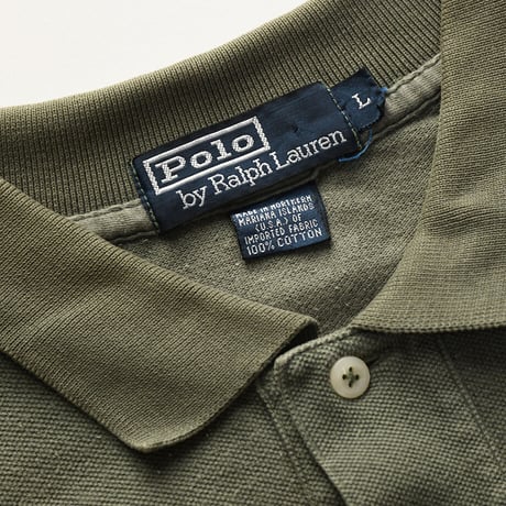 ［L］POLO SHIRT_MADE IN USA_80-90s vintage_no.17