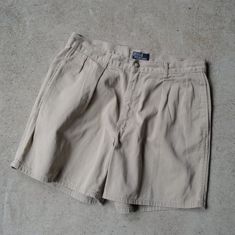 [W33] POLO CHINO 2tuck shorts_made in USA_80-90s vintage_no.37