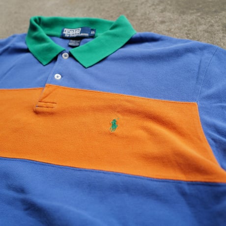 ［XL］POLO SHIRT_MADE IN USA_80-90s vintage_no.11