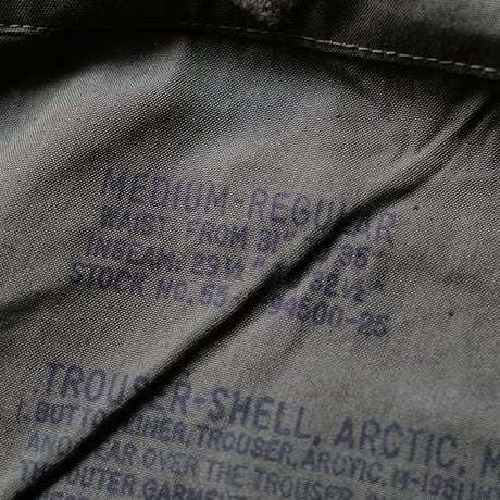 ［M-Regular］ USARMY M-51 Arctic Shell Trousers_deadstock_no.4