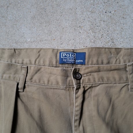 [W36 L30] POLO CHINO PANTS 2tuck_80s vintage_no.16