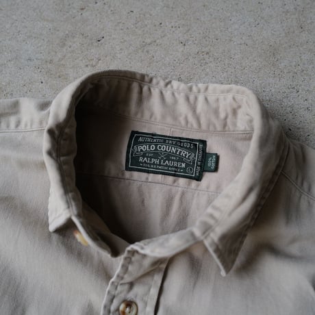 ［M］POLO COUNTRY SAFARI SHIRTS_Ralph Lauren _80-90s vintage_no.1