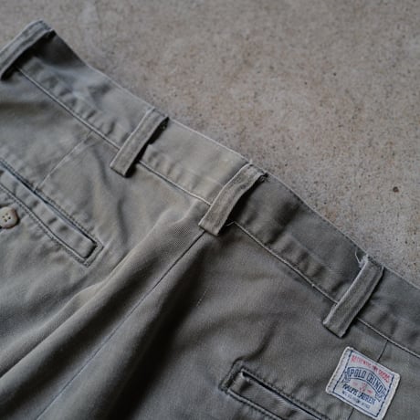 [W34] POLO CHINO SHORTS 2tuck_80-90s vintage