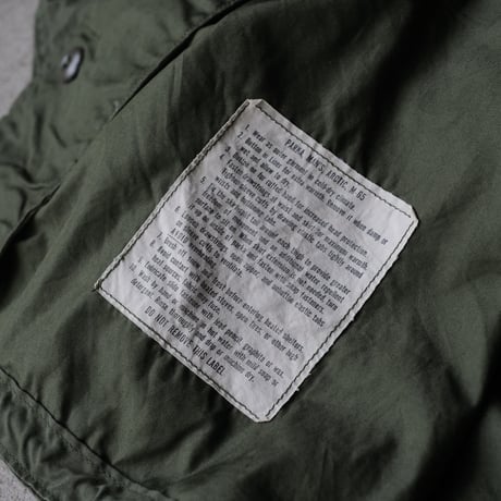 オンライン専用［M］m65 parka_First model_deadstock_no.16
