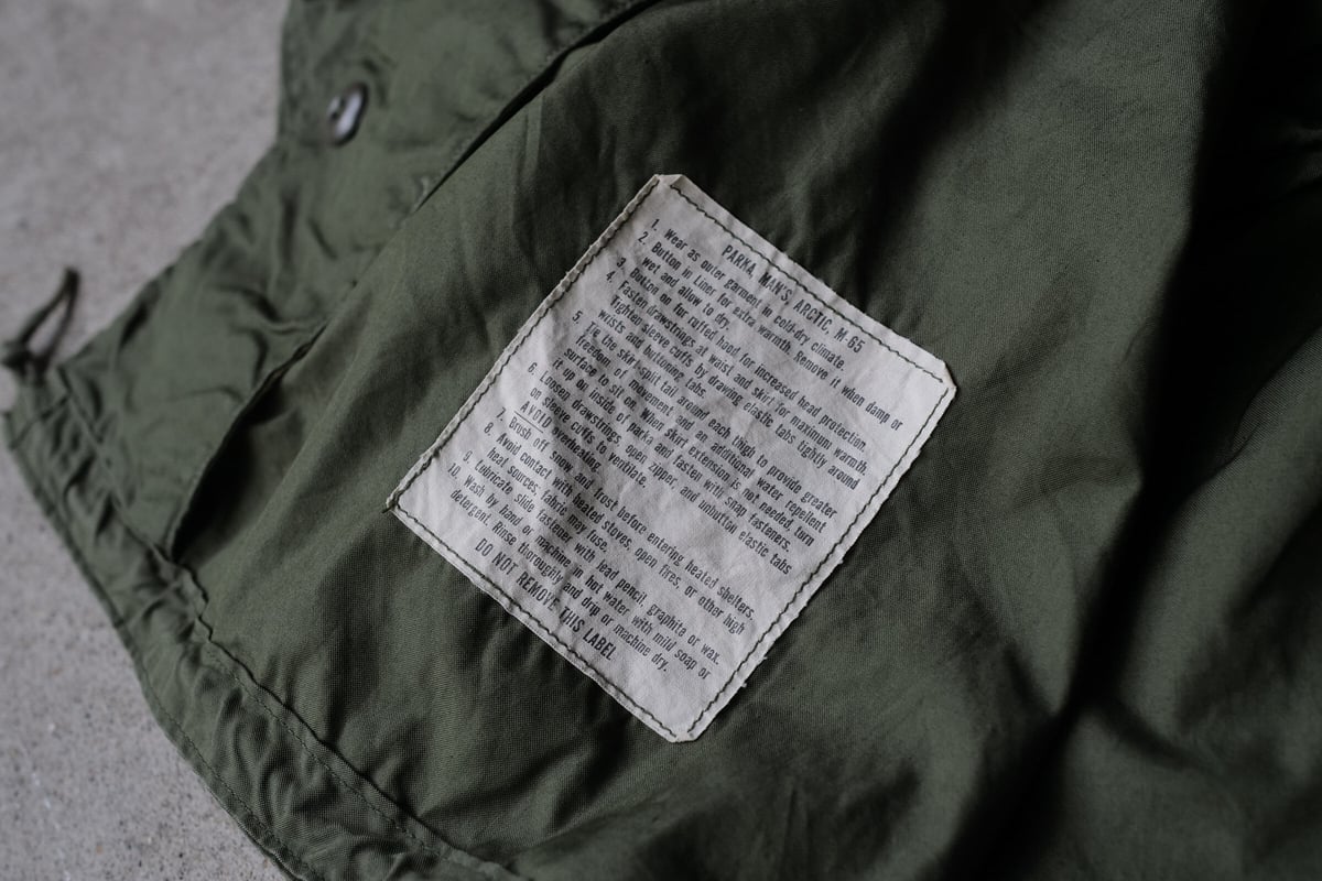 anytee購入 m65 モッズ 最初期deadstock 68年アルミジッパー 【公式通販】