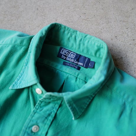 ［L］POLO "RL-92" GREEN SHIRT_90s vintage