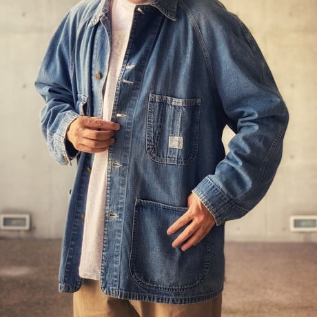 ［XL］POLO COUNTRY Denim Coverall _80s vintage