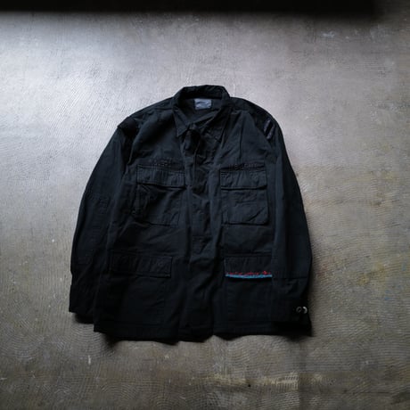ジャケット・アウター Super Black\" Shrink MA-1_BlackRib anytee Super Black