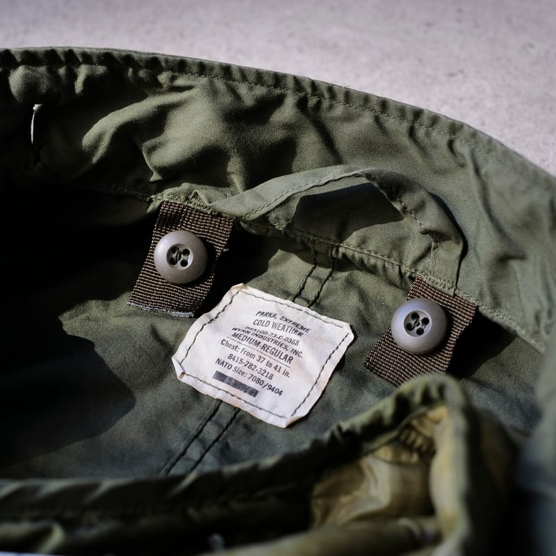 m65 parka _ mini tag model _ deadstock
