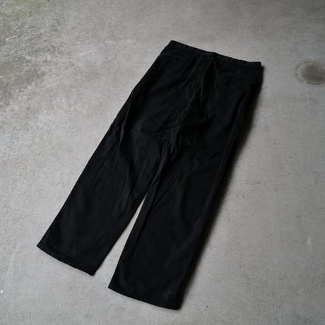 [W37 L33] Super Black_VINTAGE POLO CHINO 2tuck Pants_no.2