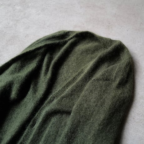 Kid Mohair Cardigan "Military Green"