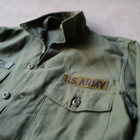 ［15( 1/2) L fit］USARMY Olive Green Shirts_Cotton 100_no.8