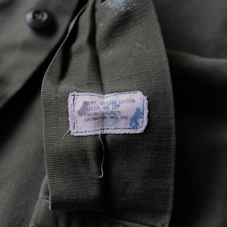 ［L (15 1/2)］USAMC Olive Green Shirts_Cotton100_no.4